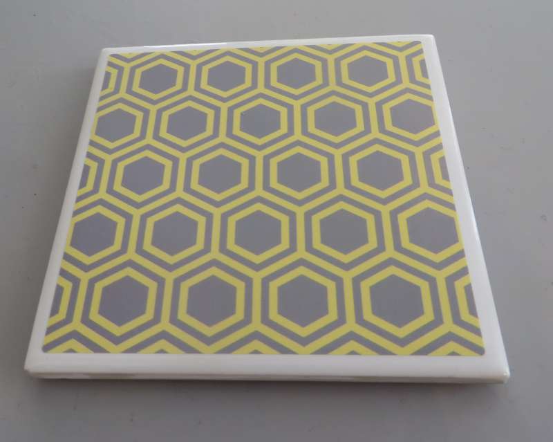 Honeycomb Grey Coaster - sold out